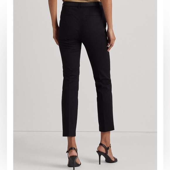 Lauren Ralph Lauren Double-Faced Stretch Cotton Pant, Regular & Petites - Picture 2 of 5